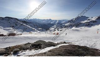 Photo Texture of Background Snowy Mountains